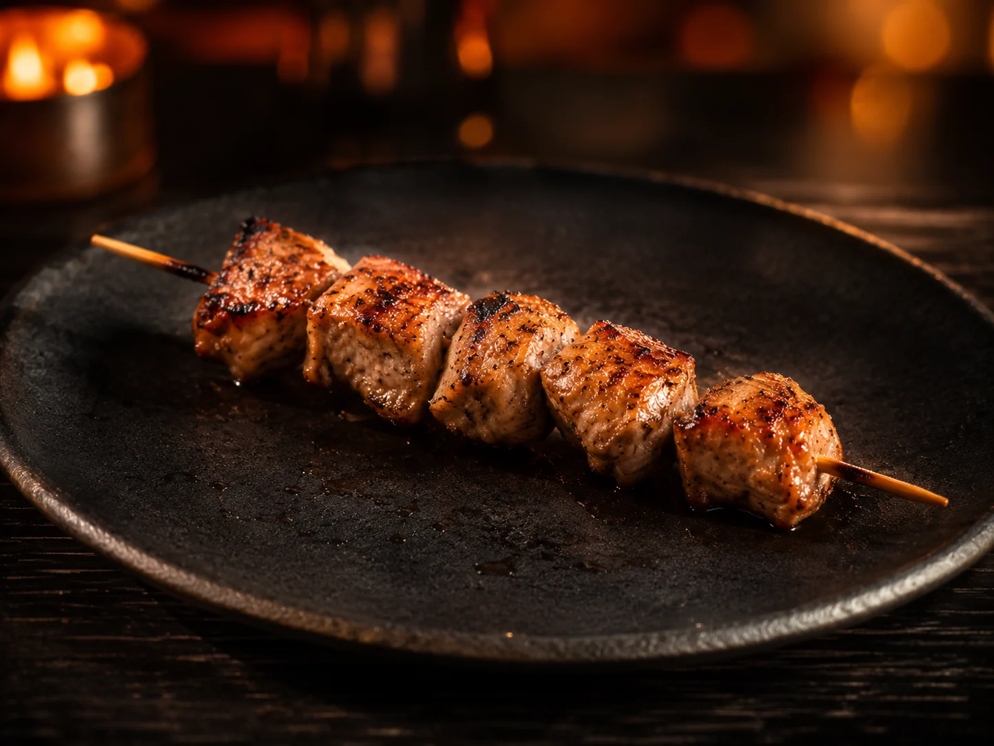 Pincho de cerdo a la parrilla